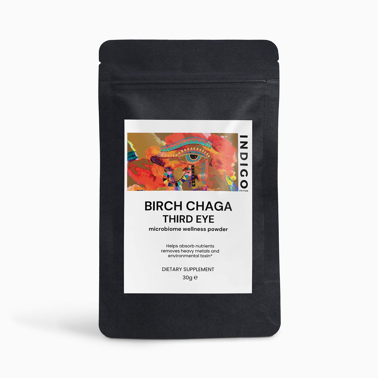 Birch Chaga Third Eye Microbiome Wellness Powder